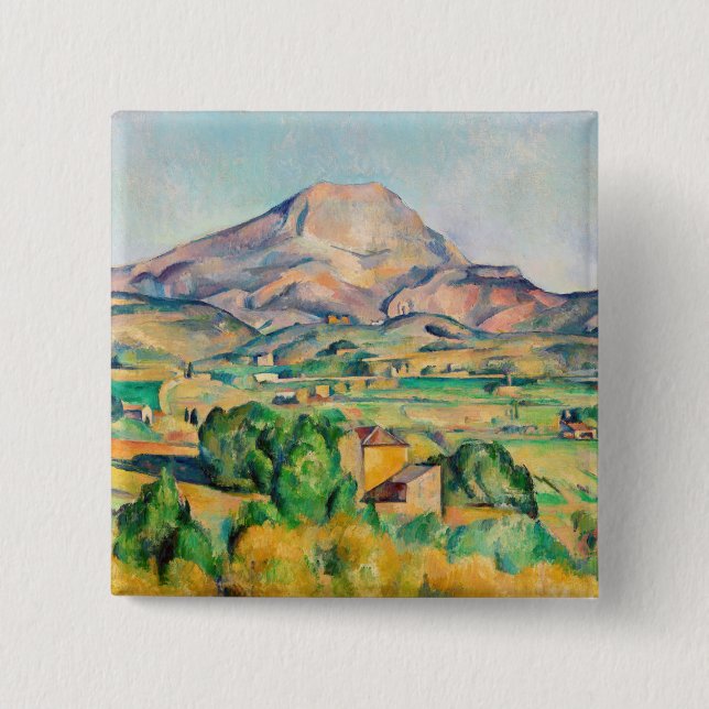 Chapa Cuadrada Paul Cezanne - Mont Sainte-Victoire (Anverso)