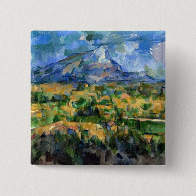 Chapa Cuadrada Paul Cezanne - Mont Sainte-Victoire (Anverso)