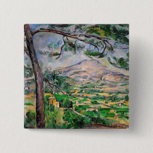 Chapa Cuadrada Paul Cezanne - Mont Sainte-Victoire y Pino Grande