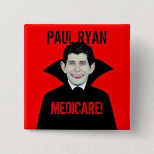 Chapa Cuadrada Paul Ryan ama Seguro de enfermedad