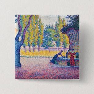 Chapa Cuadrada Paul Signac - Saint-Tropez, Fontaine des Lices
