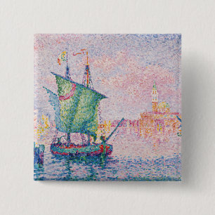 Chapa Cuadrada Paul Signac - Venecia, La Nube Rosa