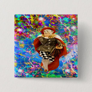 Chapa Cuadrada Payaso Troubadour