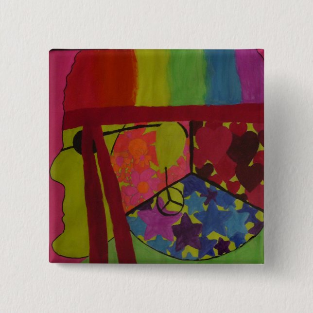 Chapa Cuadrada Paz (Anverso)