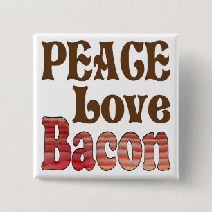 Chapa Cuadrada Paz Amor Tocino