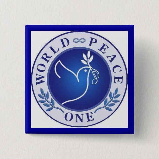 Chapa Cuadrada paz mundial uno (Anverso)