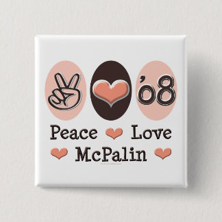 Chapa Cuadrada Peace Love McPalin Button 08