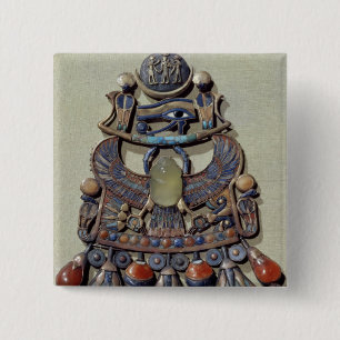 Chapa Cuadrada Pectoral con el pájaro-escarabajo