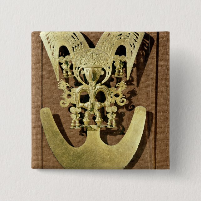 Chapa Cuadrada Pectoral, Quimbaya (Anverso)