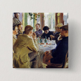 Chapa Cuadrada Peder Severin Kroyer - Hora del almuerzo