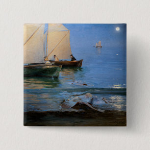 Chapa Cuadrada Peder Severin Kroyer - Pescadores