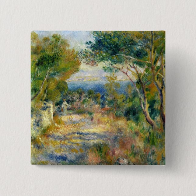 Chapa Cuadrada Pedro un Renoir el | L'Estaque (Anverso)