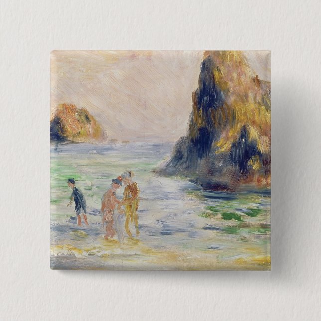 Chapa Cuadrada Pedro una bahía de Renoir el | Moulin Huet, (Anverso)