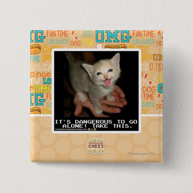 Chapa Cuadrada Peligroso (Anverso)