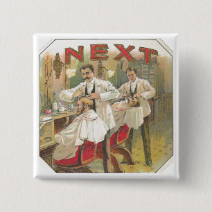 Chapa Cuadrada Peluquero del vintage