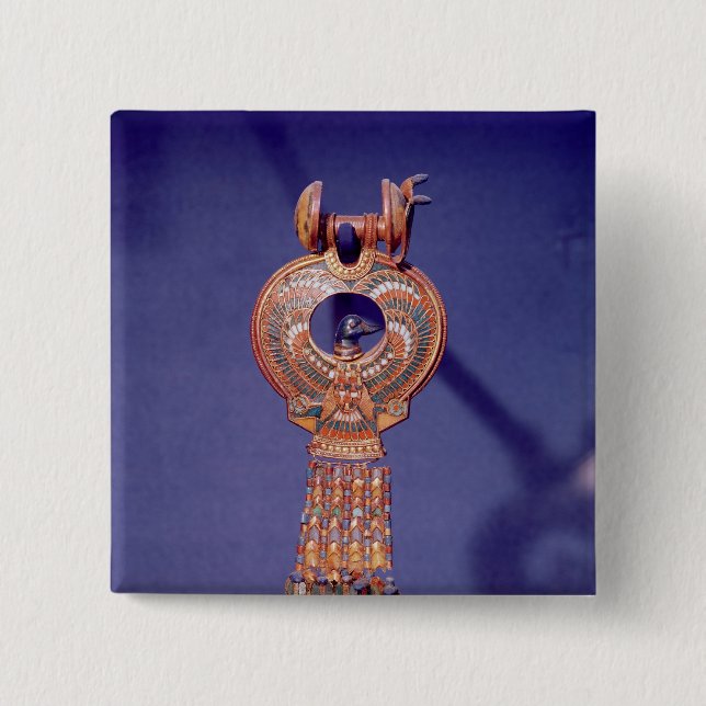 Chapa Cuadrada Pendiente izquierdo de los pendientes de un par (Anverso)