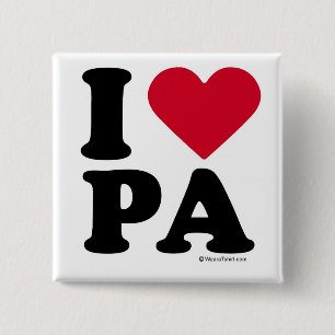 CHAPA CUADRADA PENNSYLVANIA - "AMO EL PA" "QUE AMO PENNSYLVANIA"