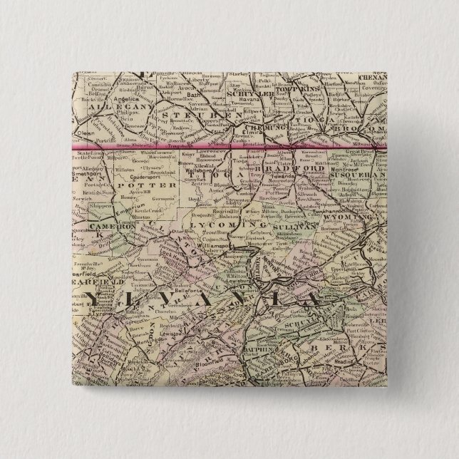 Chapa Cuadrada Pennsylvania, Maryland, Nueva Jersey, Delaware (Anverso)