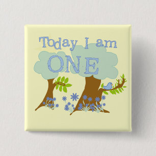 Chapa Cuadrada Pequeño Bluebird camisetas y regalos de cumpleaños