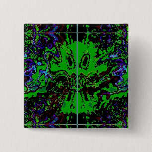 Chapa Cuadrada Pequeño diablo verde