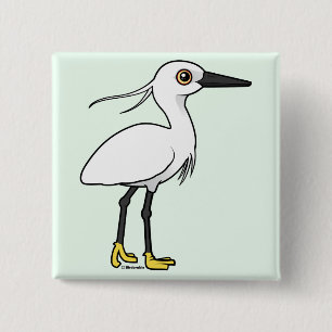 Chapa Cuadrada Pequeño Egret
