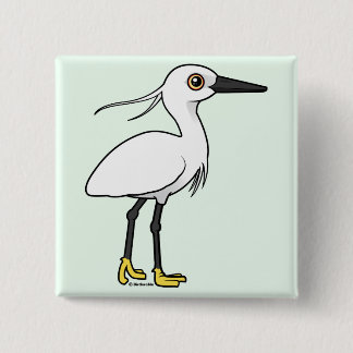 Chapa Cuadrada Pequeño Egret
