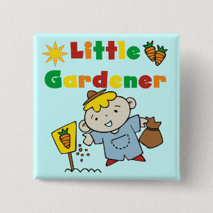 Chapa Cuadrada Pequeños camisetas y regalos del jardinero del