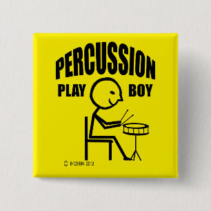 Chapa Cuadrada Percusation Play Boy