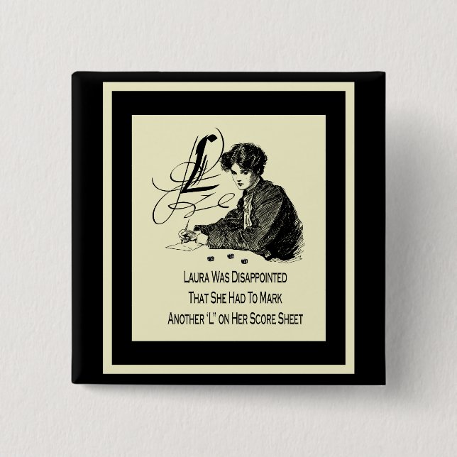 Chapa Cuadrada Perdedor de Bunco (Anverso)