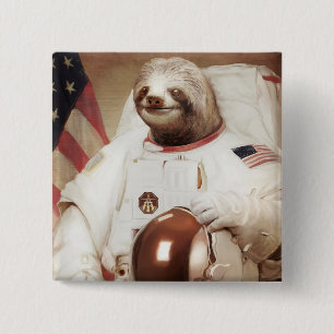 Chapa Cuadrada Pereza del astronauta