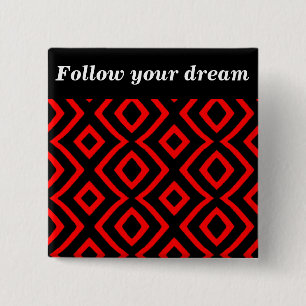 Chapa Cuadrada Permitir-Rojo_