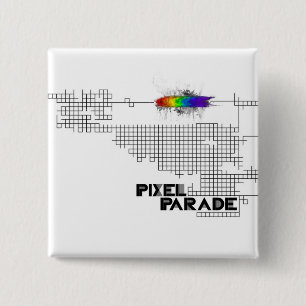 Chapa Cuadrada Perno "análogo" del desfile del pixel