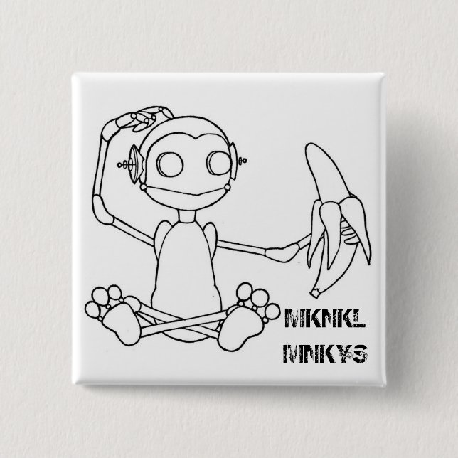 Chapa Cuadrada Perno de MKNKL MNKYS (Anverso)