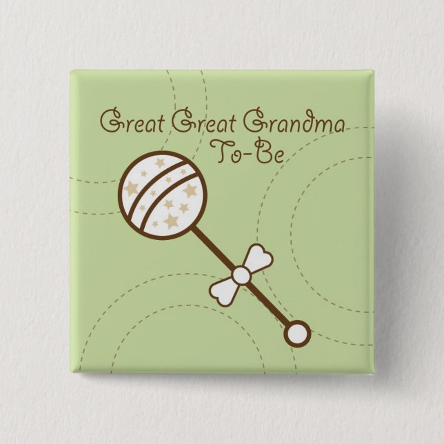 Chapa Cuadrada Pernos de Baby Shower (Anverso)