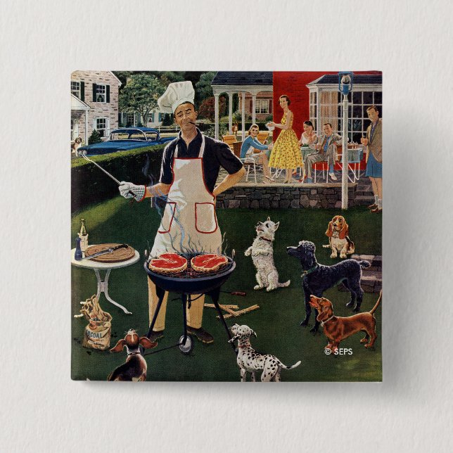 Chapa Cuadrada Perritos calientes (Anverso)