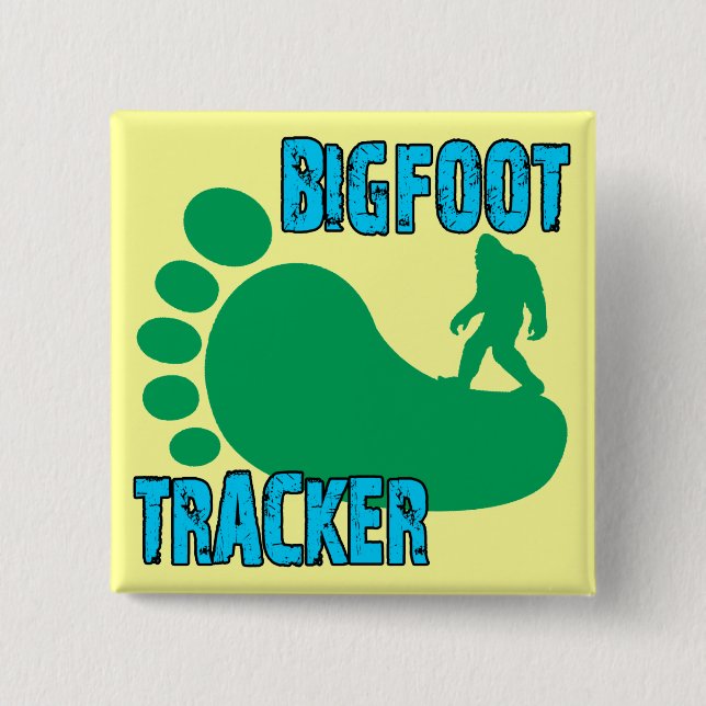 Chapa Cuadrada Perseguidor de Bigfoot (Anverso)