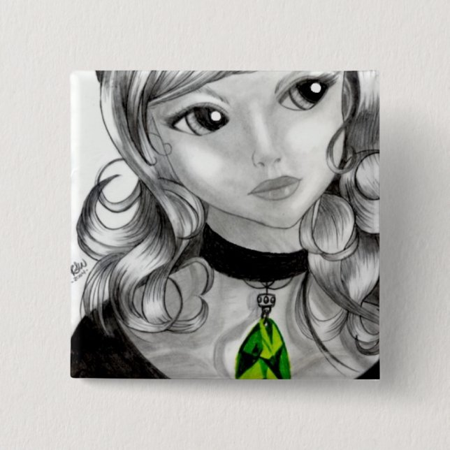 Chapa Cuadrada Persephone (Anverso)