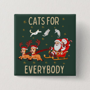 Chapa Cuadrada Personaliza este diseño: Gatos para todos