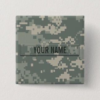 Chapa Cuadrada Personalizable del camuflaje del ACU del ejército