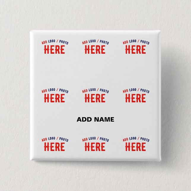 CHAPA CUADRADA PERSONALIZABLE MODERNO ESTILO BLANCO VERIFICADO MA (Anverso)