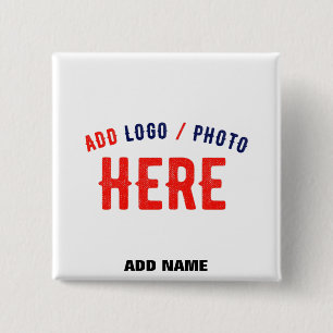 CHAPA CUADRADA PERSONALIZABLE MODERNO ESTILO BLANCO VERIFICADO MA