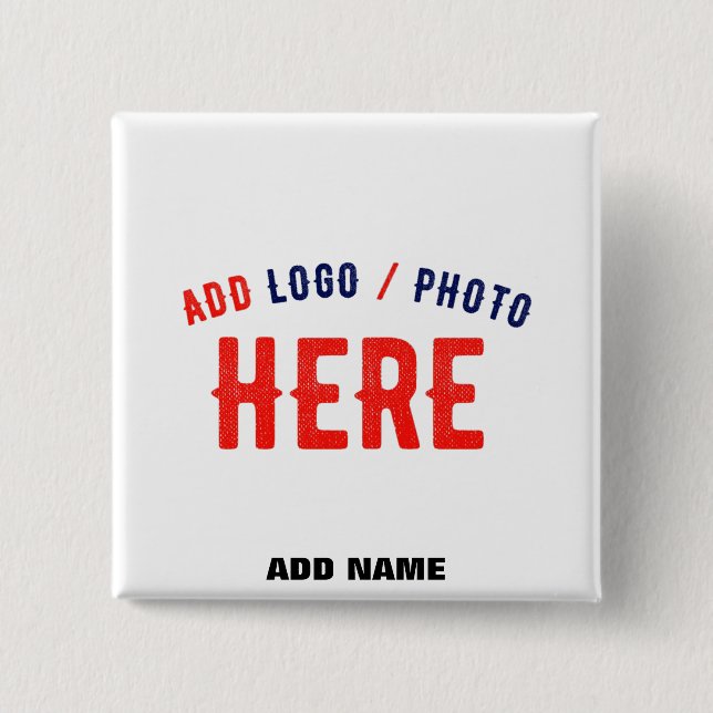 CHAPA CUADRADA PERSONALIZABLE MODERNO ESTILO BLANCO VERIFICADO MA (Anverso)