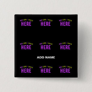 CHAPA CUADRADA PERSONALIZABLE MODERNO ESTILO NEGRO VERIFICADO MAR