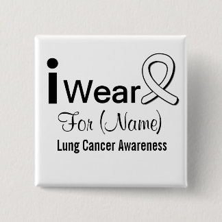 Chapa Cuadrada Personalizable que llevo una cinta de cáncer de pu