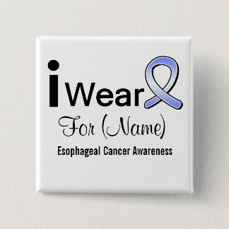 Chapa Cuadrada Personalizable uso una cinta de cáncer esofágico
