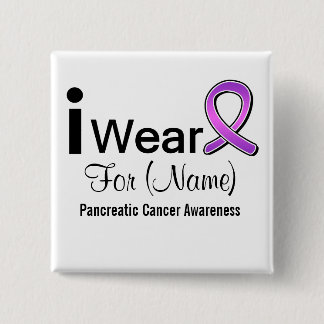 Chapa Cuadrada Personalizable uso una cinta de cáncer pancreática