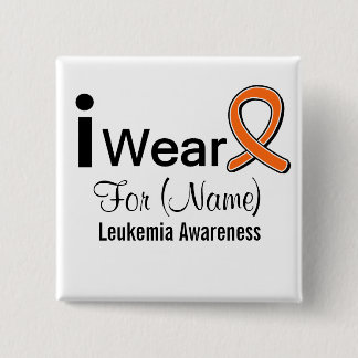 Chapa Cuadrada Personalizable uso una cinta de leucemia