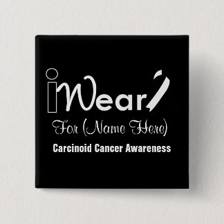 Chapa Cuadrada Personalización del Cance Carcinoide de Cinta Blan