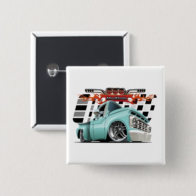Chapa Cuadrada Personalizado (Anverso y reverso)