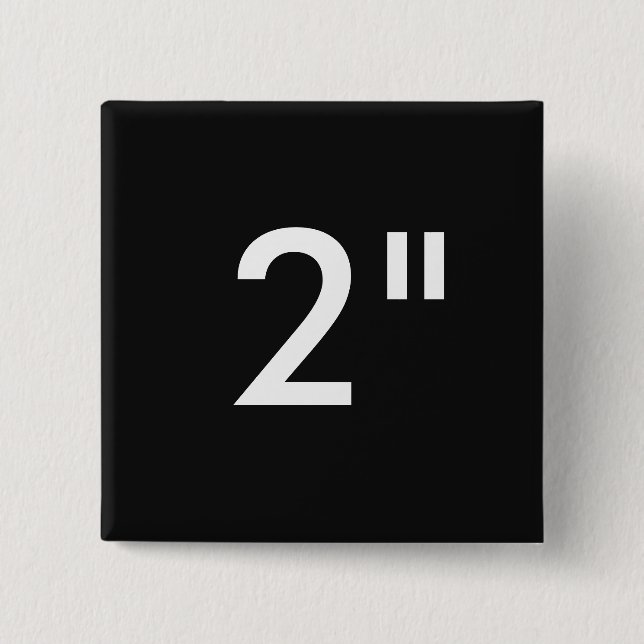 Chapa Cuadrada Personalizado 2" plantilla cuadrada del espacio en (Anverso)